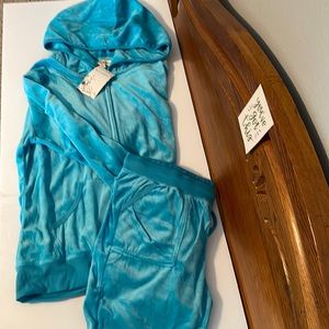 Velour jacket and pants NWT